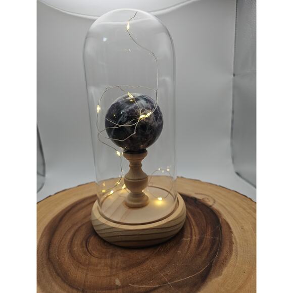 Amethyst Sphere With Case 60mm - Picture 9 of 9